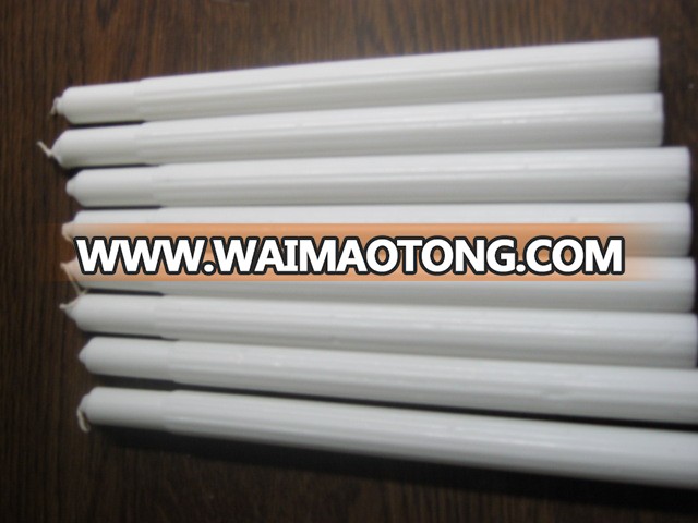 Top Quality different size white fluted candles