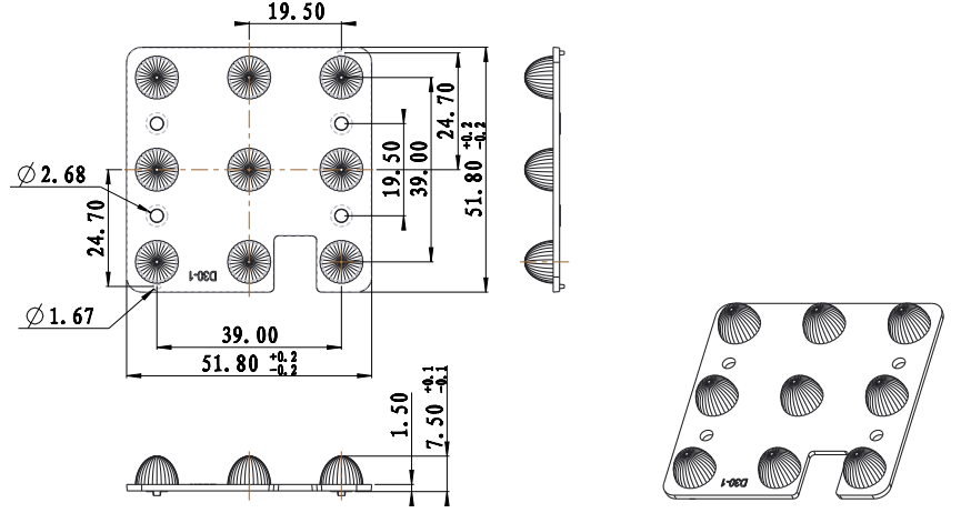 led linear lens SMD3030 Cree xpe xte led lens/reflector linear lens