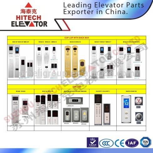 Elevator electrical parts control box with push button elevator car operation panel