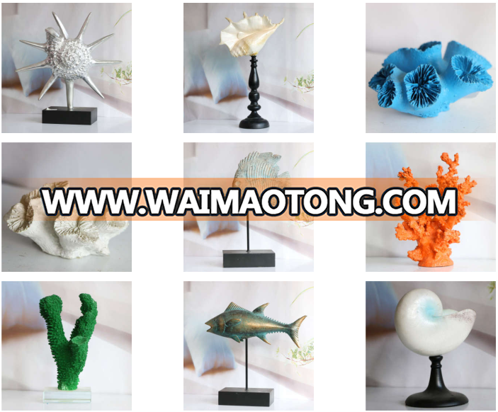 Resin conch statue resin shell for indoor decorative