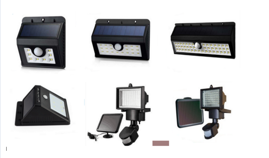 6 led high brightness wireless solar led light