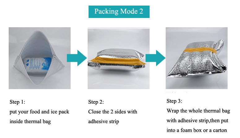 Quality reusable sandwich insulated bag fish transport container for food delivery