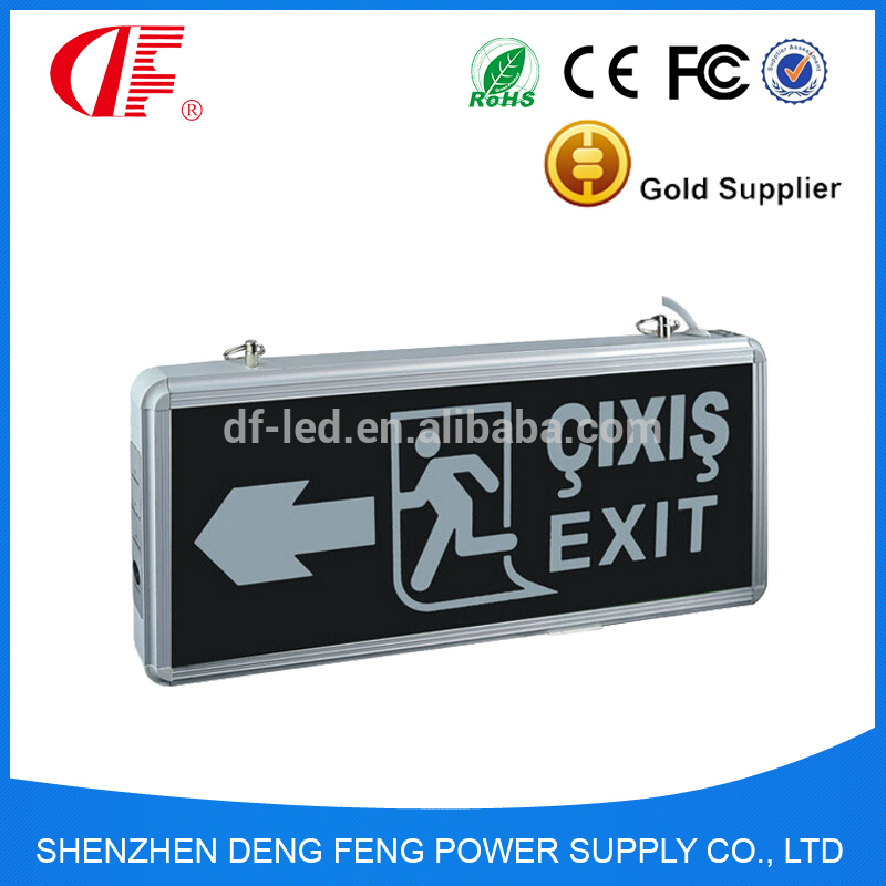 Emergency exit sign with for emergency light Customize the time and power and picture