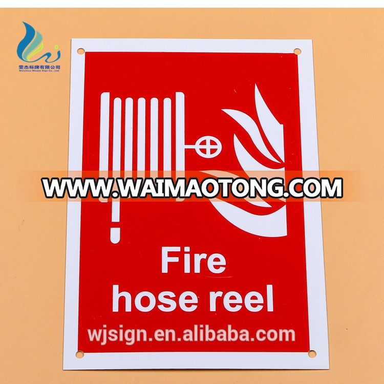 Top Quality Cheap UV Inhibitor Luminous Custom Warning Fire Hose Reel Sign