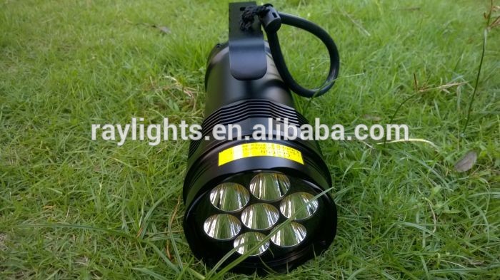 7 x T6 LED Professional scuba diving equipment 120m rechargeable led underwater lighting / scuba diving flashlight torch