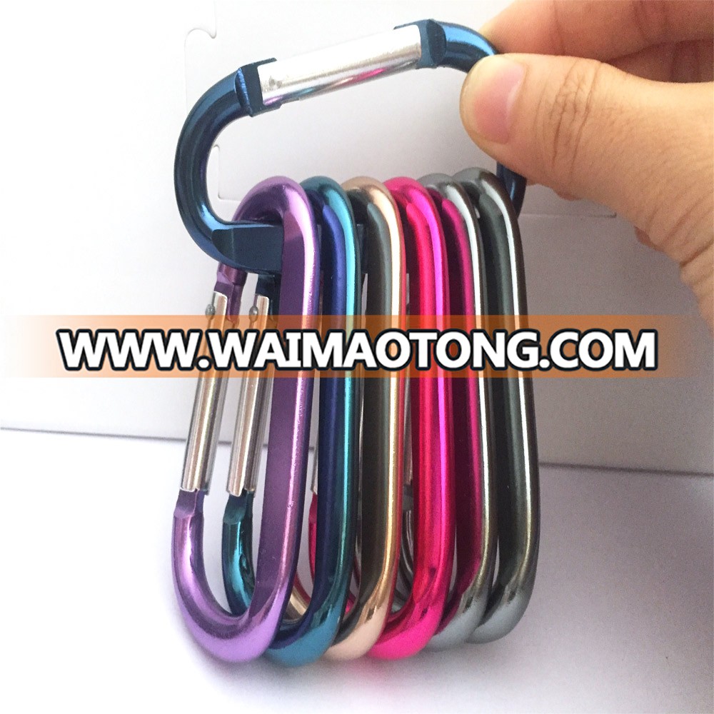 Wholesale With Best Quality Aluminum Mountaineering Buckle D Shape Carabiner Clip