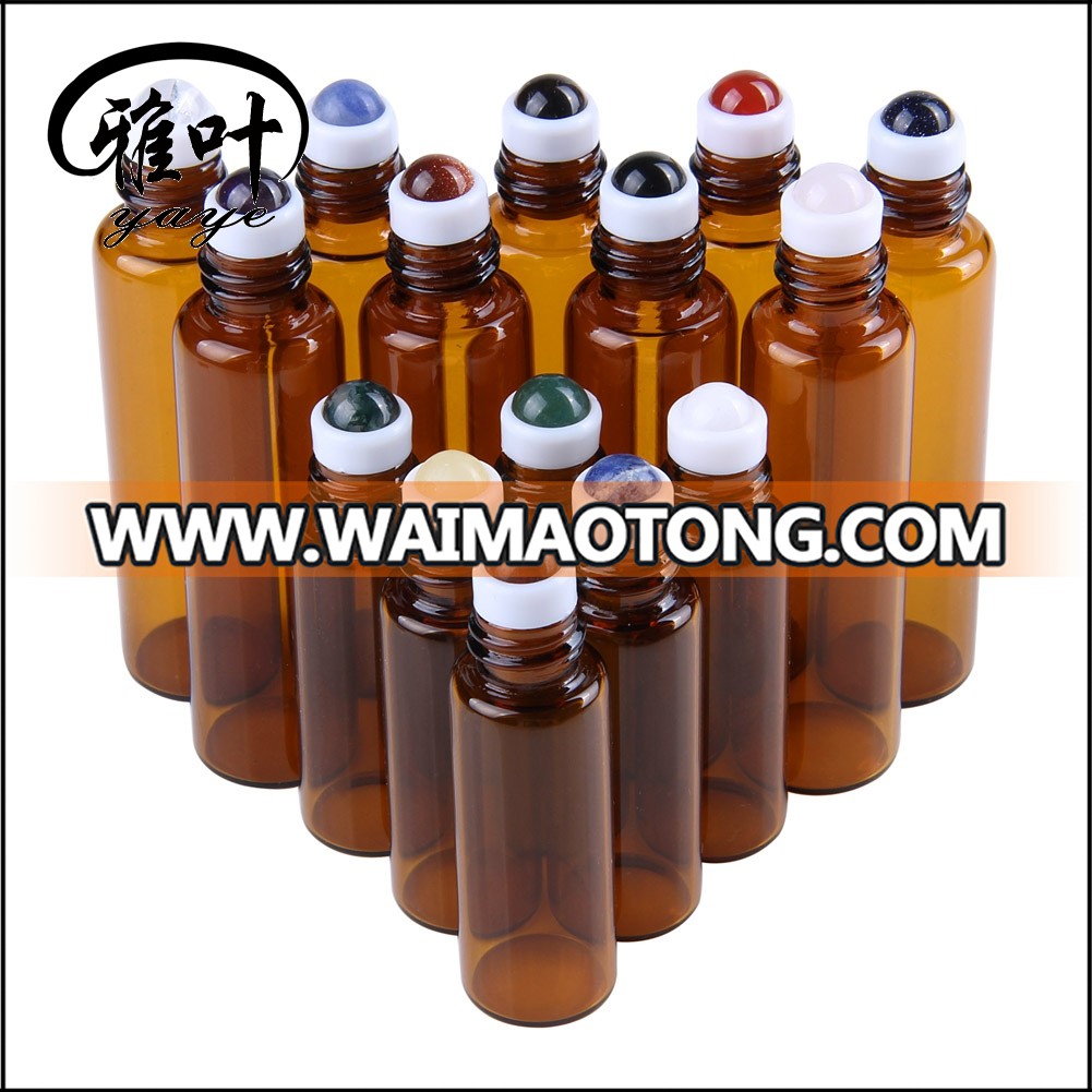 Wholesale Gemstone Roller Bottle Gemstones Top Essential Oil Gemstone Roller Balls