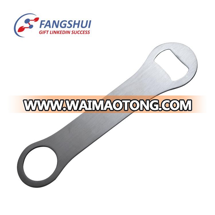 2018 newest push down metal blank sublimation hand held flat bottle opener for sublimation