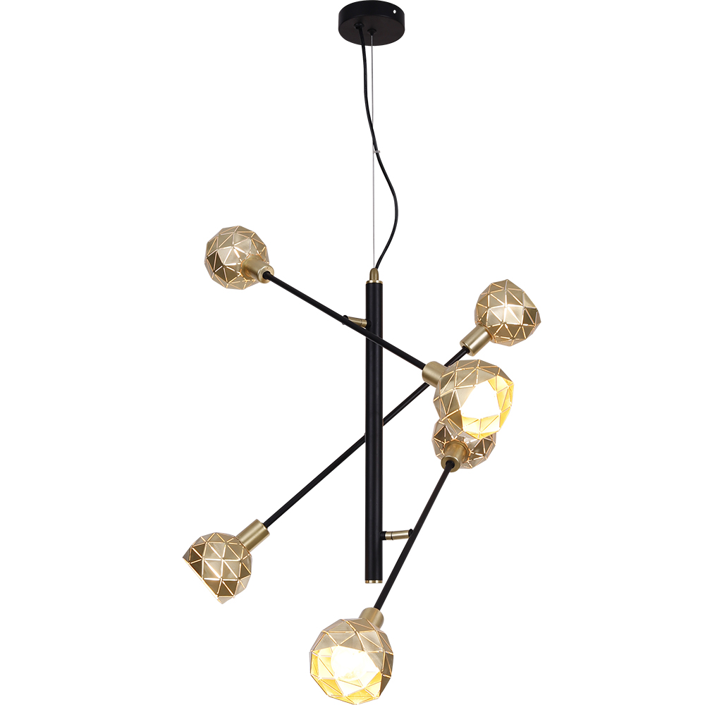 Postmodern Loft Golden Iron Art Vintage Industrial Wall Mounted Ceiling Light