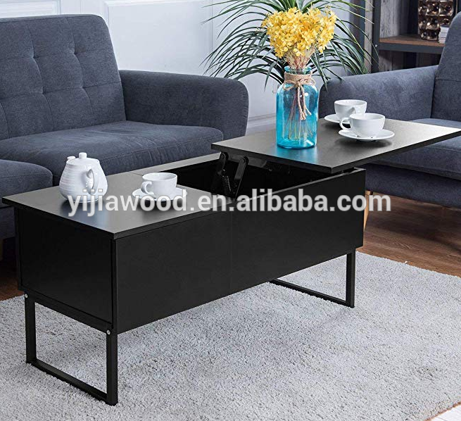 Casart Coffee Table Modern Lift Top Living Room Wood Storage Furniture