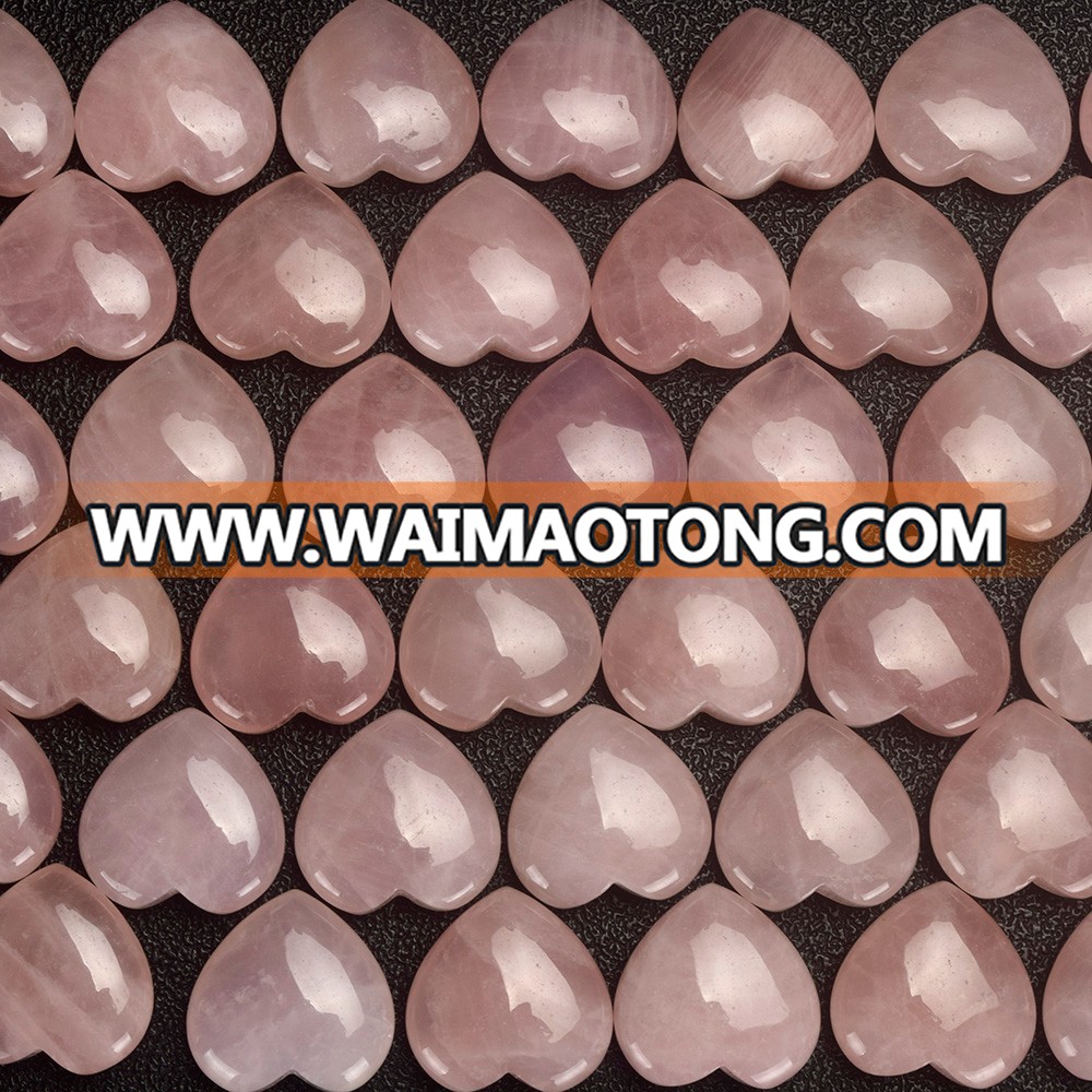 natural wholesale semi-previous rose quartz heart for sale