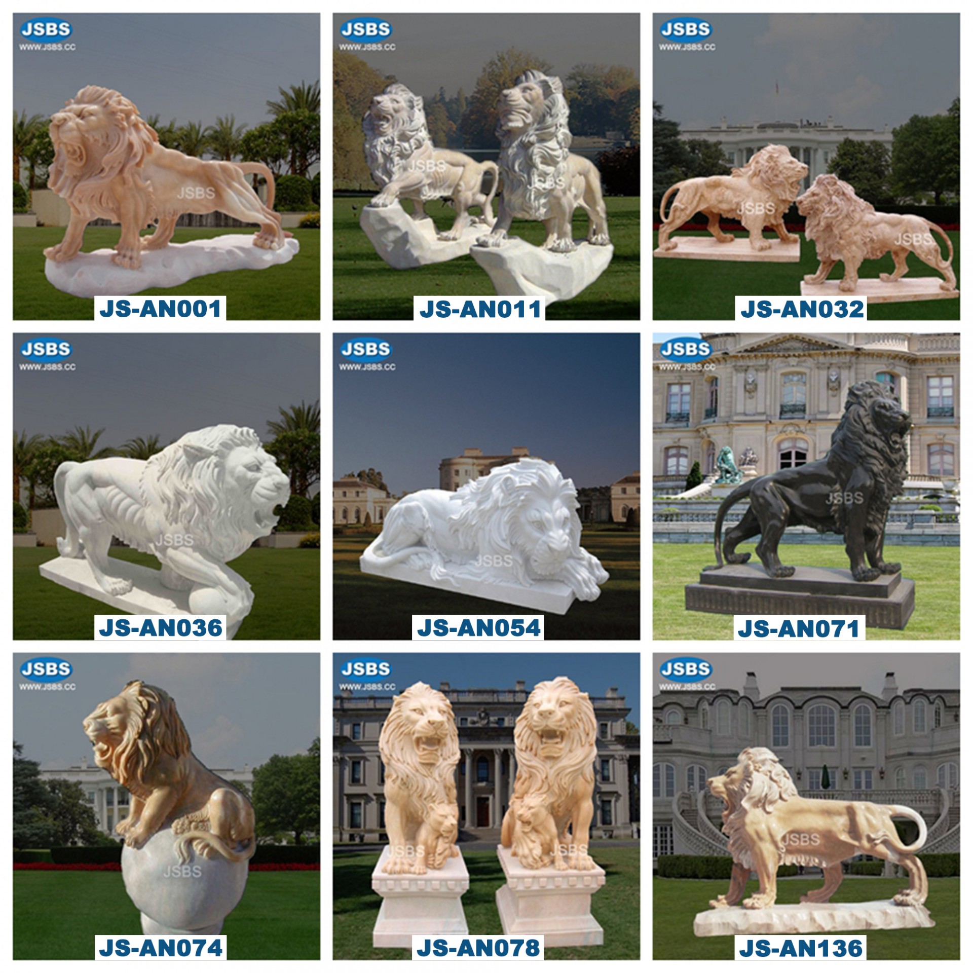 hand carved natural stone decorative animal statues