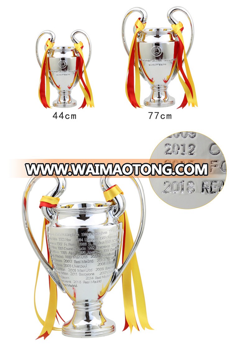 2019 European champions resin craft trophy football crown big ear football cup