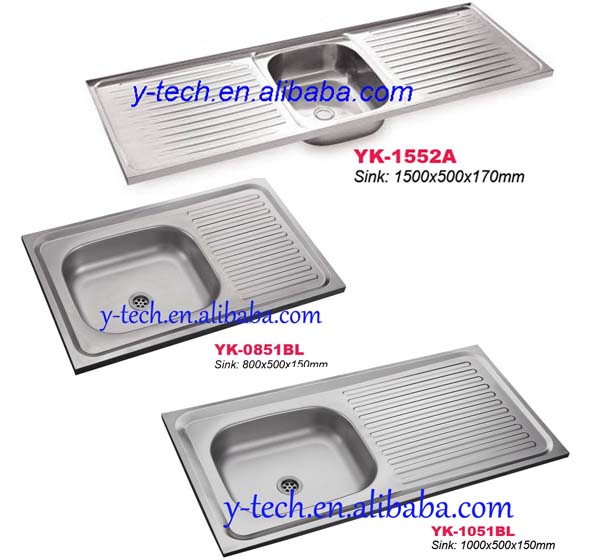 YK-9045D  Sink Kitchen Deep Bowl Wash Basin Stainless Steel Sink With Drainboard