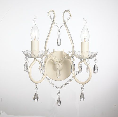 Indoor twin heads acrylic antique wall lamp NS-123034