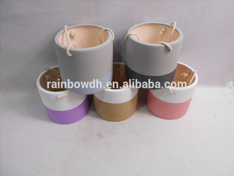 Wholesale hanging ceramic flower pot for decoration home