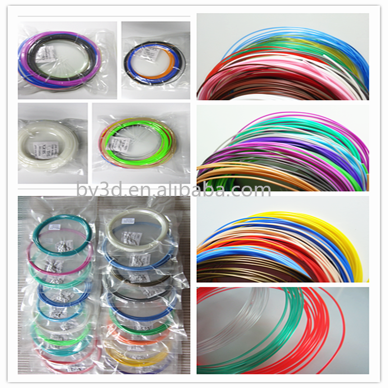 Popular 6 colors 1.75mm filament ABS 3D pen filament for DIY 3D pen 10m unit