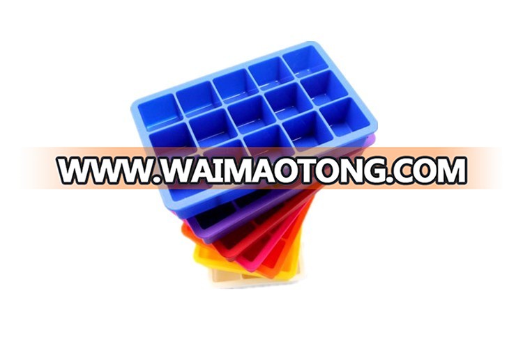 100% food grade 15 King cube 15 cavity mini square silicone  ice cube trays