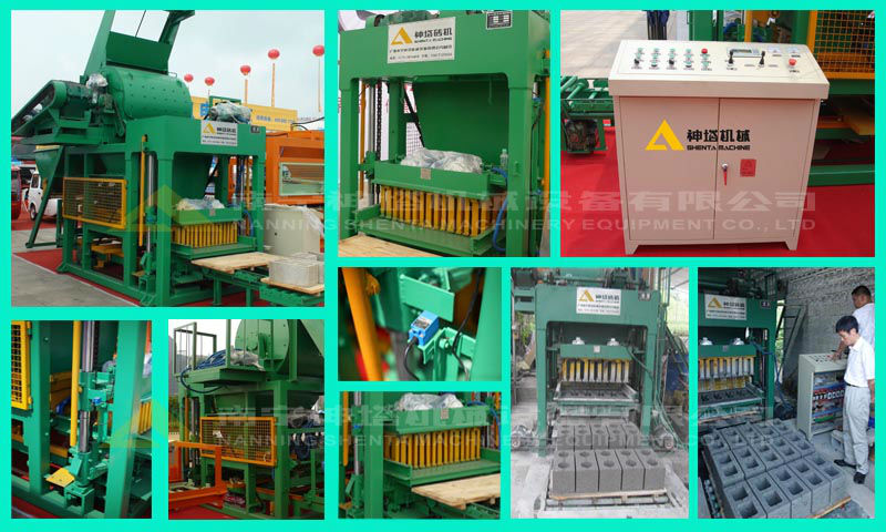 Cheap machines to make money QTJ 4-60 low investment high profit cement concrete block brick making machine