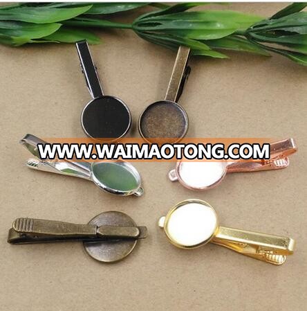 hot sell customized tie clasp with tooth tie clip cufflink for male