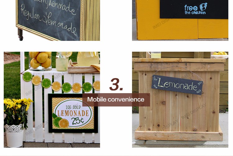 Popular outdoor fruit and vegetable display stand with plywood