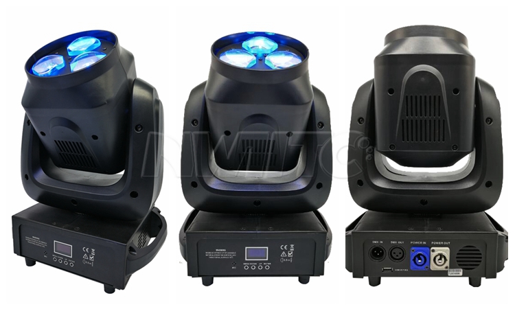 Pro light 3x40w rgbw 4in1 mini bee eye rotating zoom wash led moving head