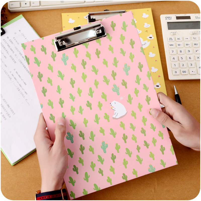 Creative Cute Tablet Office Paper Folder Powder Students Writing Board A4 Filing Products