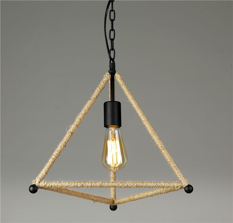 American Style Retro Hemp Rope Pendant Light E27 E26 Vintage Edison Lamp NS-125020