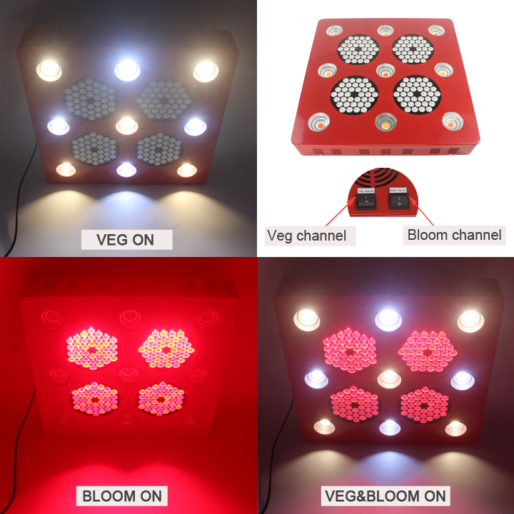 1800W  full spectrum cob smd3535 660nm  led grow light actual power 760W-780W