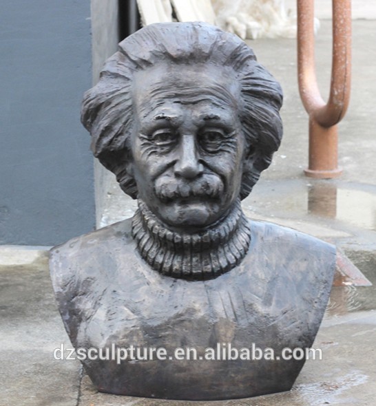 Best quality bronze Albert Einstein bust sculpture