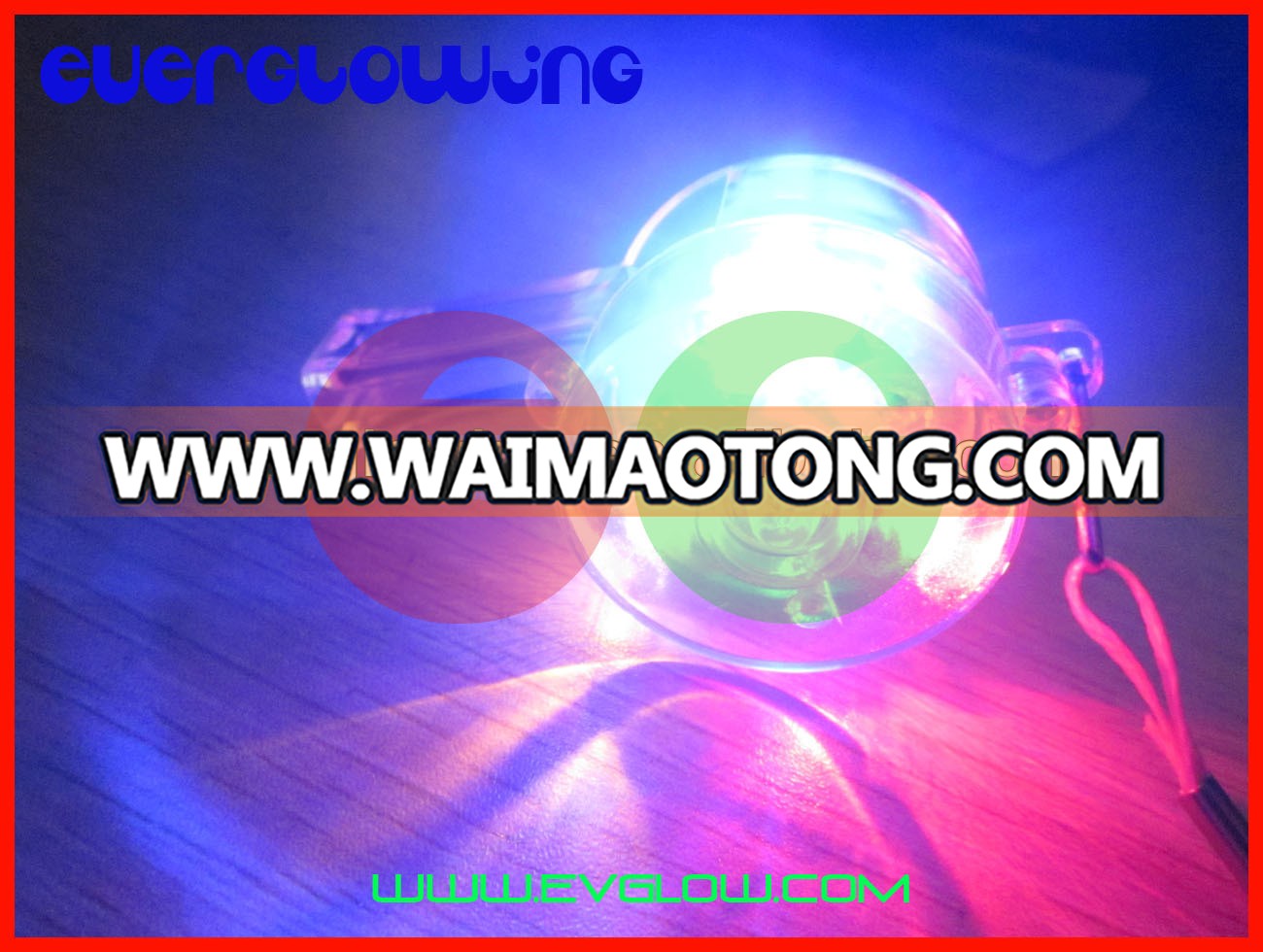 colorful led flash whistle