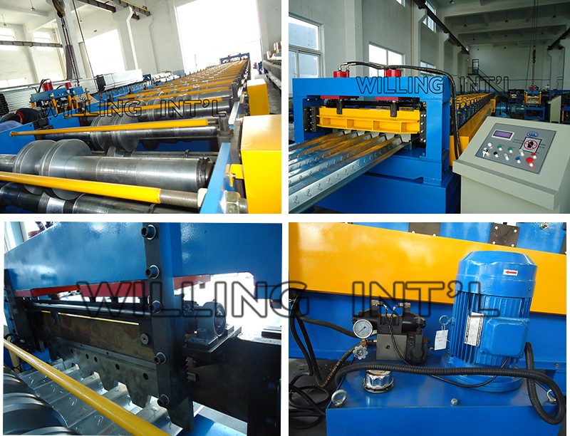 Long Lifespan Customized Steel Deck Forming Machine/ Galvanized Floor Decking Roll Forming Machine/ Roof Sheet Floor Tile