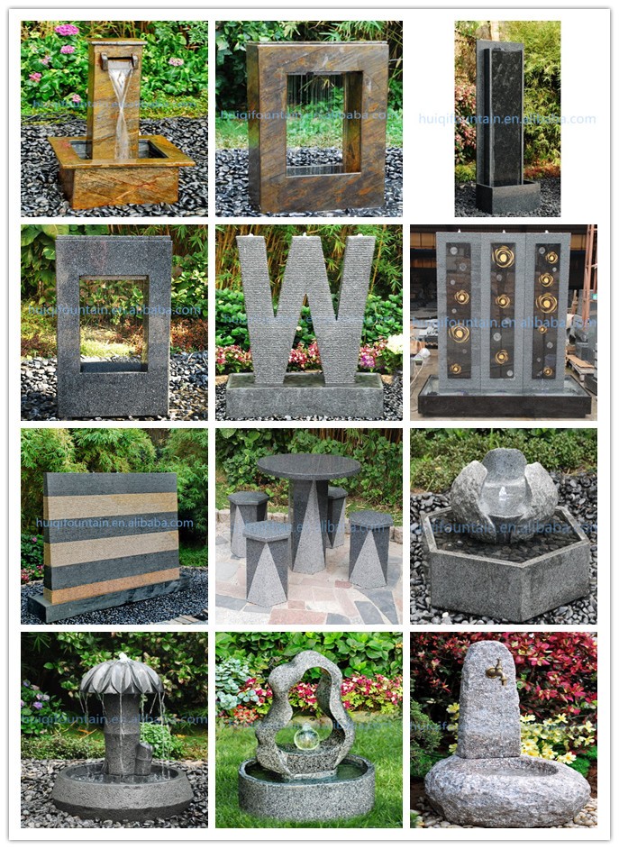 Wholesale Granite Fairy Stone Waterfall Fountain Outdoor Garden Decoration