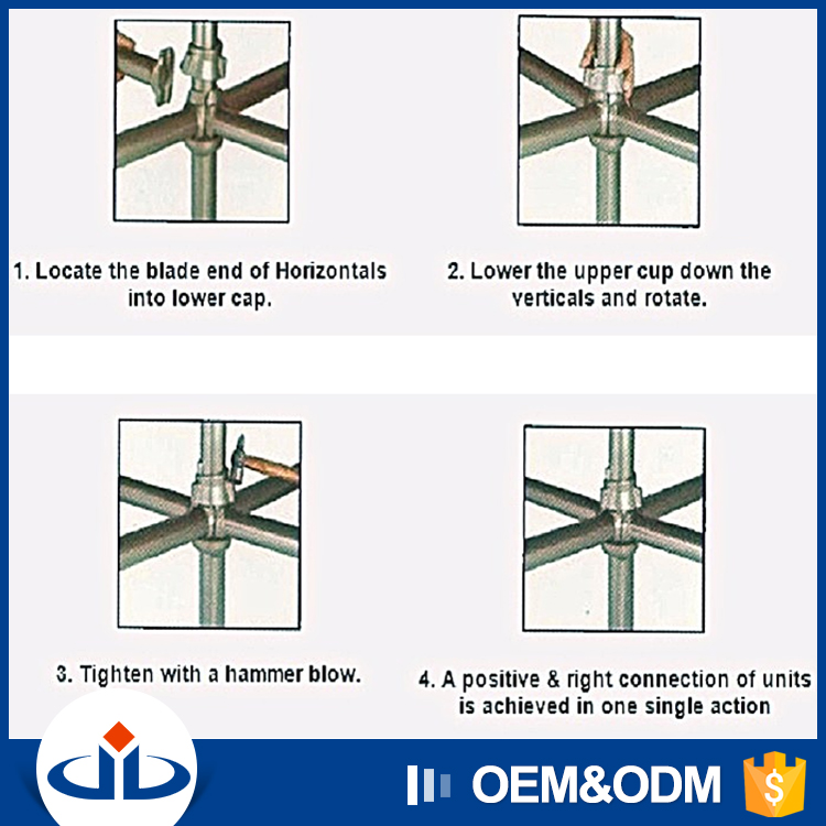 Strong Load Capacity Scaffolding Cuplock System For Construction With High Materials Standard Cuplock Scaffold