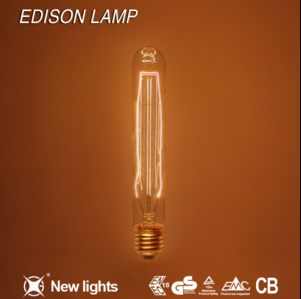 T9-185 40w 60w e27 tubular hairpin filament edison bulb