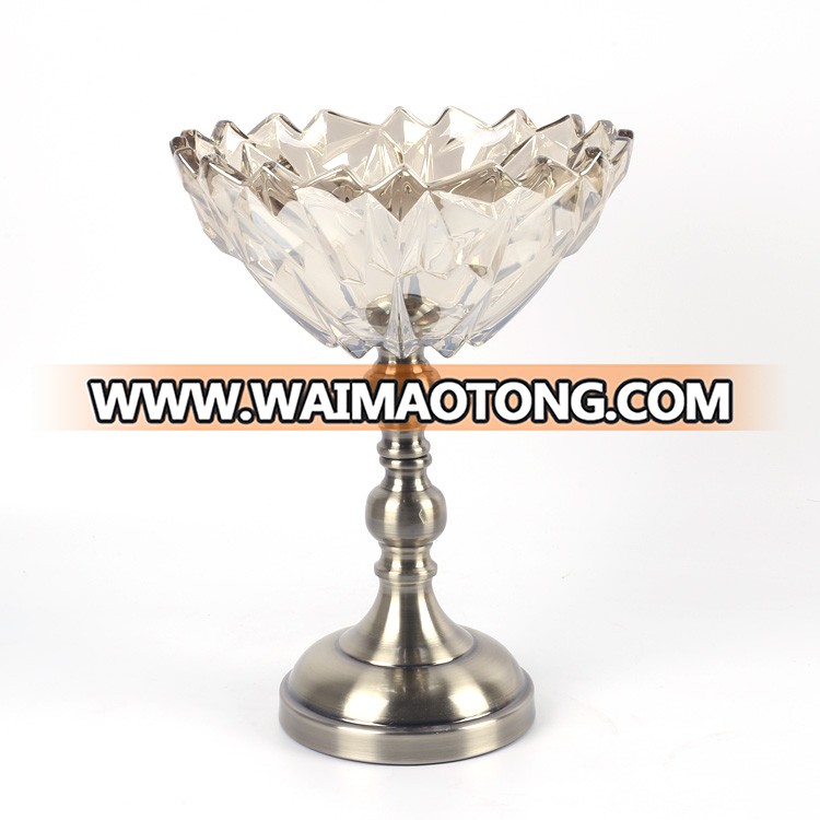 NO P025 Hot promotion durable glass fruit plate for  wholesale