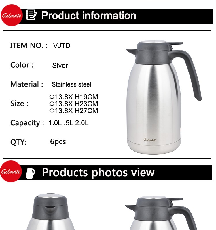 New product Stainless steel insulated thermos 1.5L1.0L, 2.0L