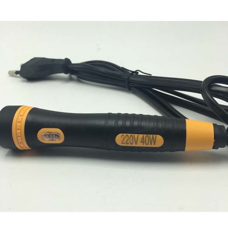 Portable adjustable temperature soldering iron goot