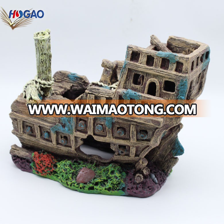 2019 hot selling home decoration resin antique sailing boat model