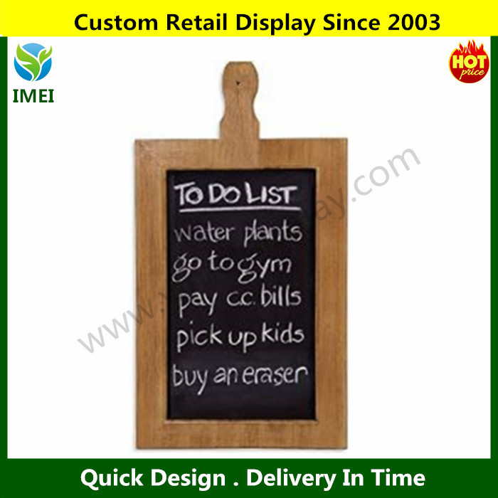 YM1-798 Decorative hanging antique natural wood menu chalkboard