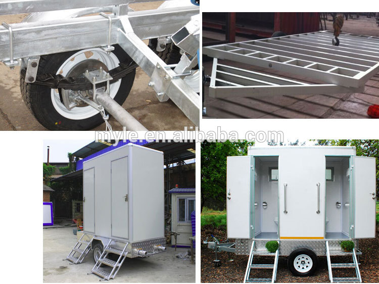 portable mobile trailer toilet