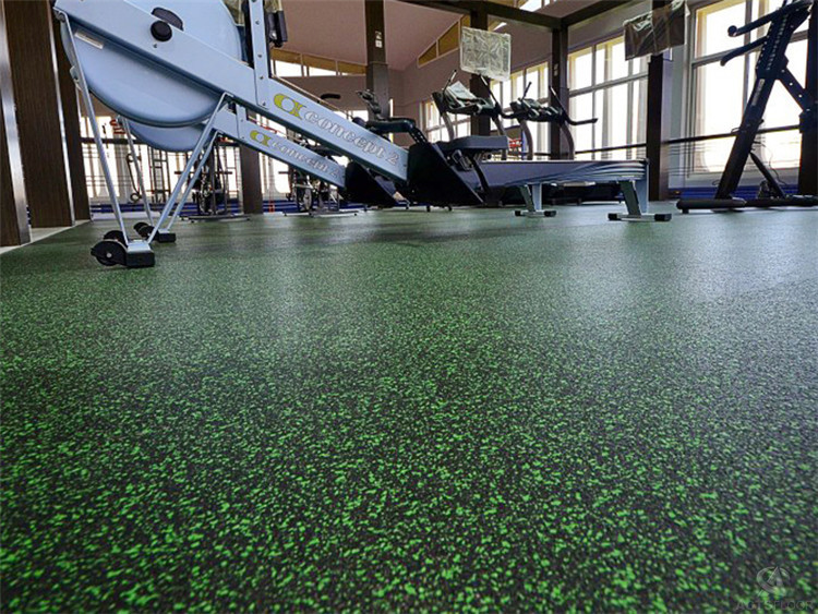 Shock-proof Elastic Fitness Rubber Flooring Matting with Free Samples