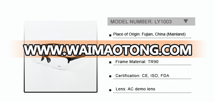 LY-1003 Durable & Lightweight Semi-Rimless TR90 Eyeglass Frame Rx