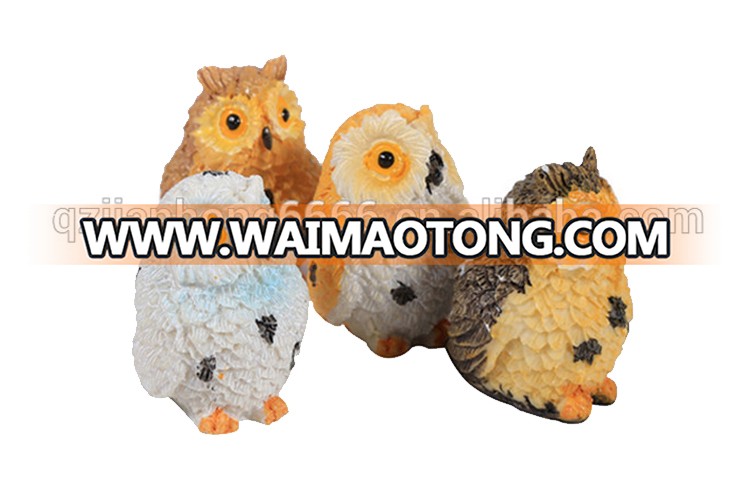 Miniatures Owl Ornaments Resin home decor