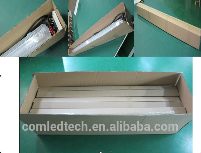 SAA LED IP65 emergency linear tube light 5ft 2*22w linkable installation PT2E5L