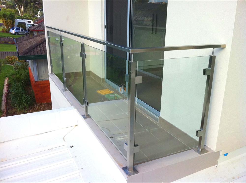 Stainless Steel glass clamp frameless glass balustrade/ railing system