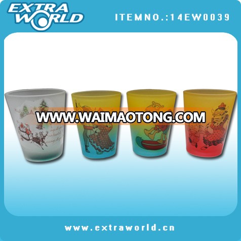 Colorful handpainted cheap shot glasses