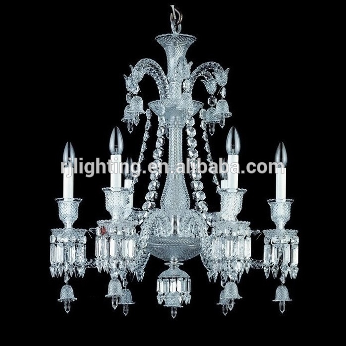 8 Lights Silver Bohemian Crystal Glass Chandelier wedding banquet decorations event lighting