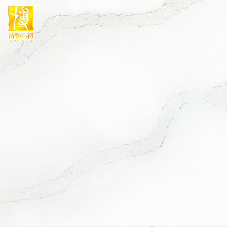 High quality white calacatta quartz stone slab with cheap price