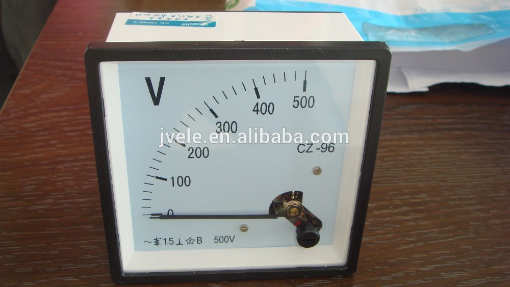 China supplier DC Volt Meter DC Voltmeter 72x72mm 96x96mm Analog DC Panel Meter